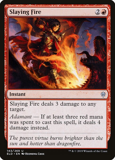 Slaying Fire - Throne of Eldraine Magic card