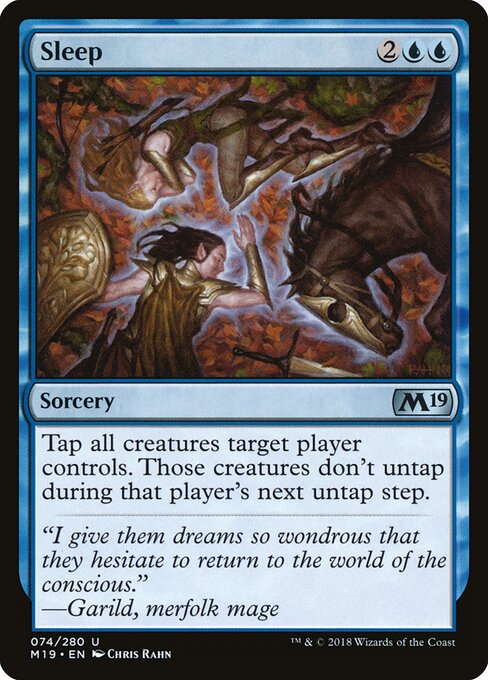 Sleep - Core Set 2019 Magic card