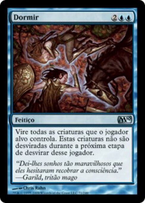 Dormir (Sleep) - Magic 2010 (#71) - Illustrated by Chris Rahn - Magic: The Gathering Card