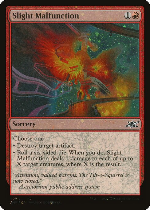 Slight Malfunction - Unfinity (#409) - Illustrated by Greg Bobrowski - Magic: The Gathering Card
