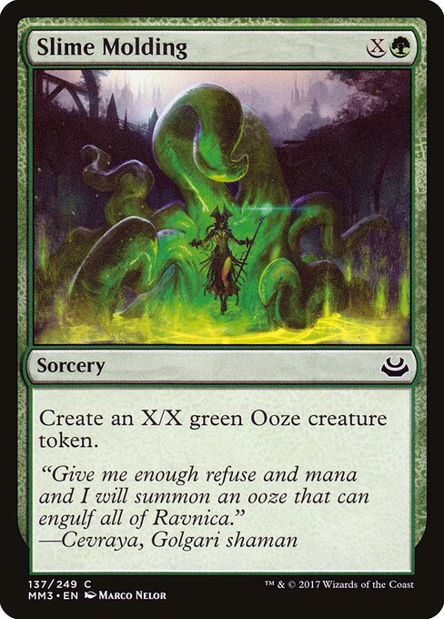 Façonnage de boue (Slime Molding) - Return to Ravnica (#135) - Illustrated by Marco Nelor - Magic: The Gathering Card