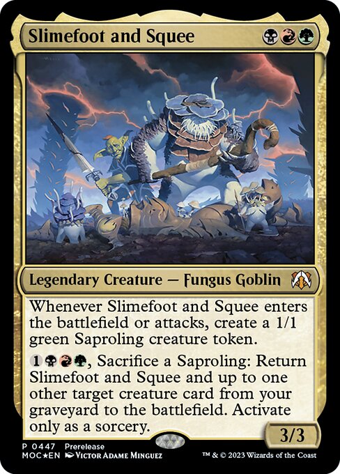 Slimefoot and Squee - March of the Machine Commander Magic card
