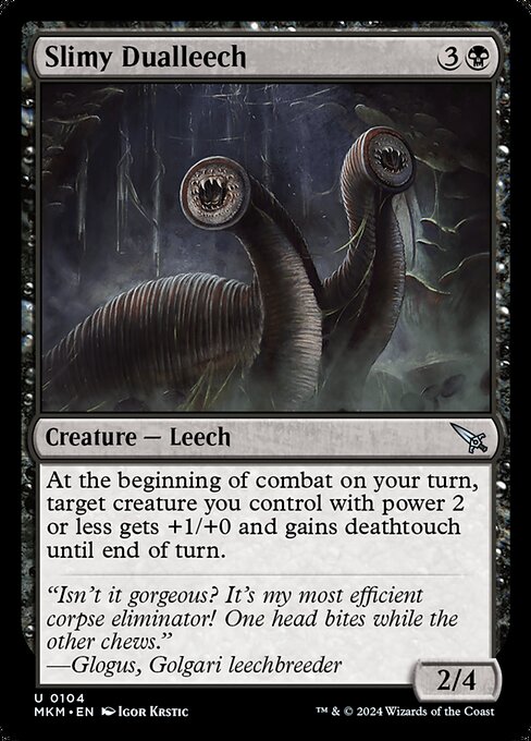 Slimy Dualleech - Murders at Karlov Manor Magic card