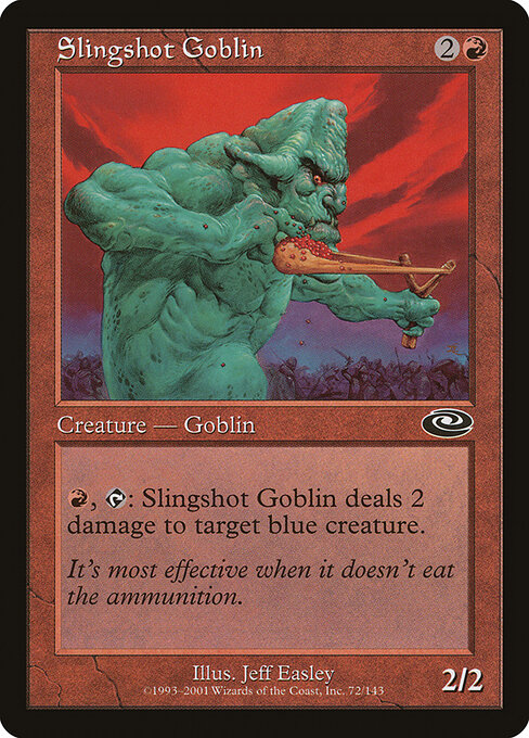 Slingshot Goblin - Planeshift Magic card