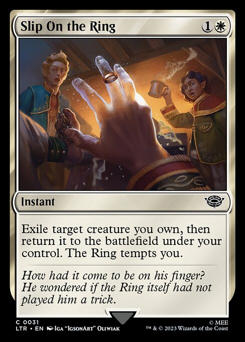 Slip On the Ring - The Lord of the Rings: Tales of Middle-earth Magic card