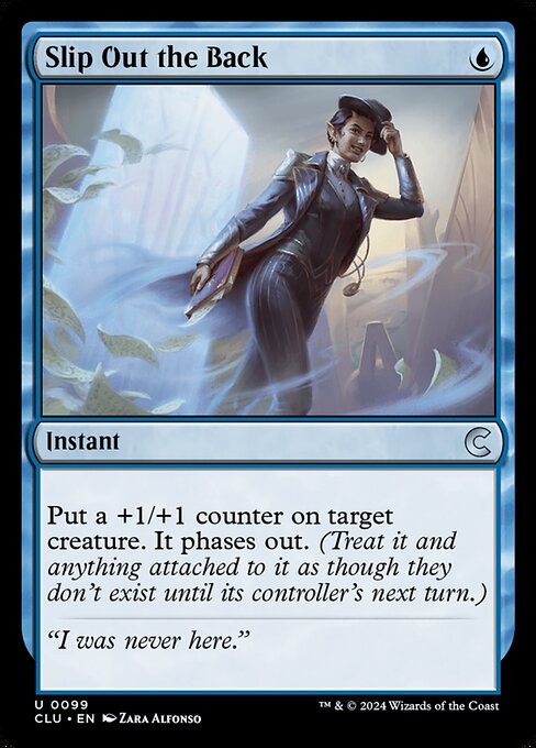 Slip Out the Back - Ravnica: Clue Edition (#99) - Illustrated by Zara Alfonso - Magic: The Gathering Card