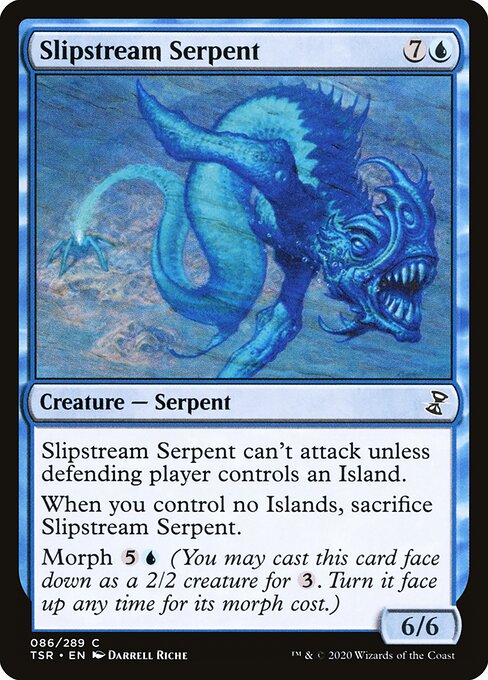 Slipstream Serpent - Time Spiral Remastered (#86) - Illustrated by Darrell Riche - Magic: The Gathering Card
