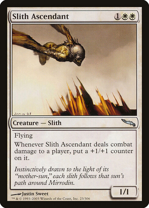 Slith Ascendente (Slith Ascendant) - Mirrodin (#23) - Illustrated by Justin Sweet - Magic: The Gathering Card