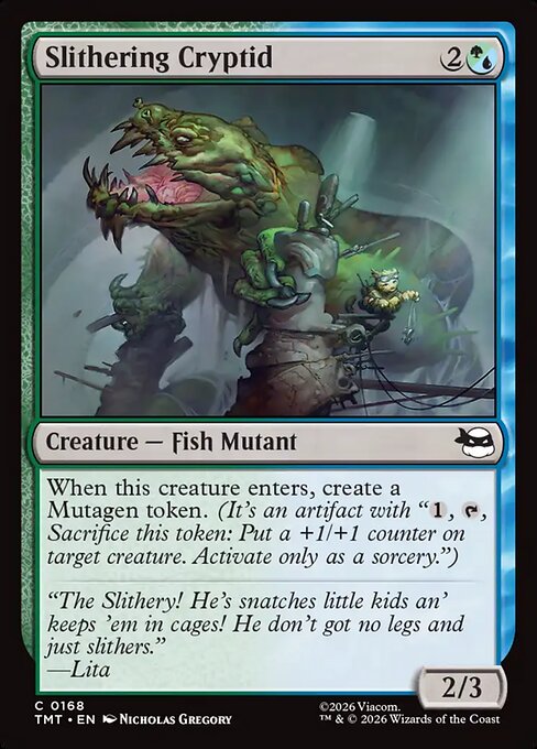 Slithering Cryptid - Teenage Mutant Ninja Turtles Magic card