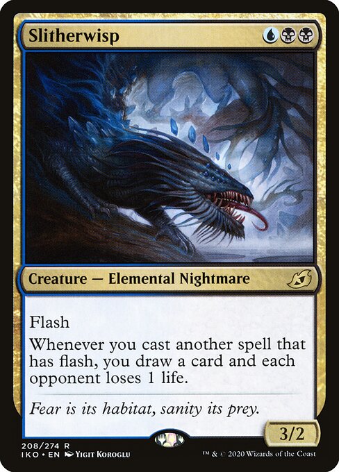 Slitherwisp - Ikoria: Lair of Behemoths (#208) - Illustrated by Yigit Koroglu - Magic: The Gathering Card