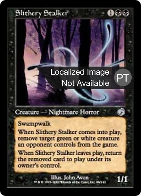 Slithery Stalker - Torment (#84) - Illustrated by John Avon - Magic: The Gathering Card