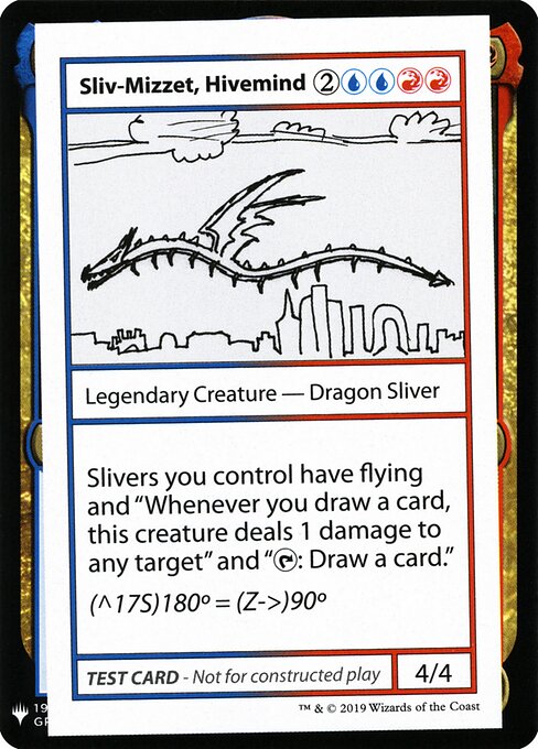 Sliv-Mizzet, Hivemind - Mystery Booster Playtest Cards 2019 (#99) - Illustrated by Jeff Stewart - Magic: The Gathering Card