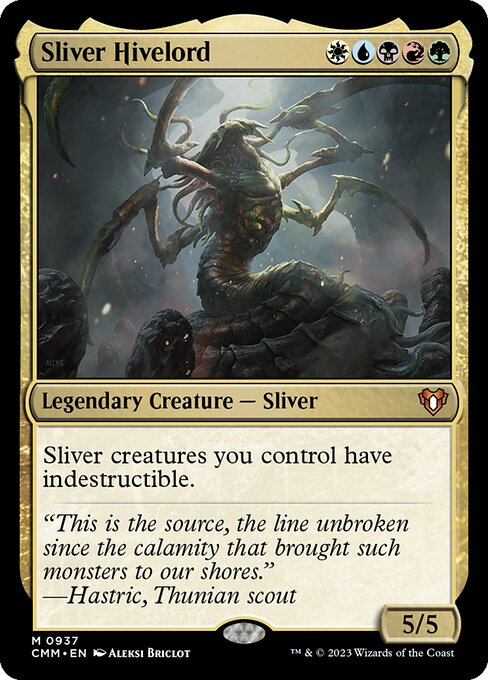 Sliver Hivelord - Commander Masters (#937) - Illustrated by Aleksi Briclot - Magic: The Gathering Card