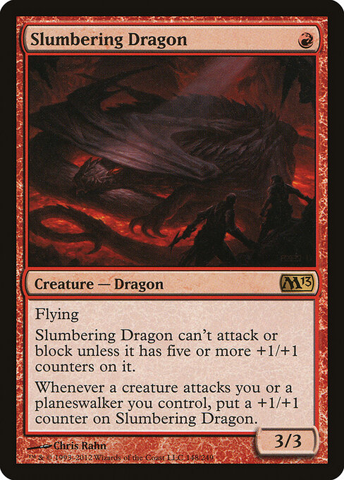 Slumbering Dragon - Magic 2013 Magic card