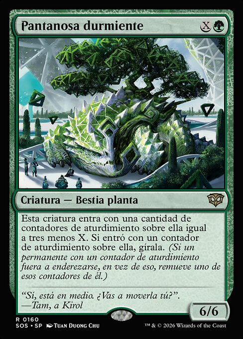 Pantanosa durmiente (Slumbering Trudge) - Secrets of Strixhaven (#160) - Illustrated by Tuan Duong Chu - Magic: The Gathering Card