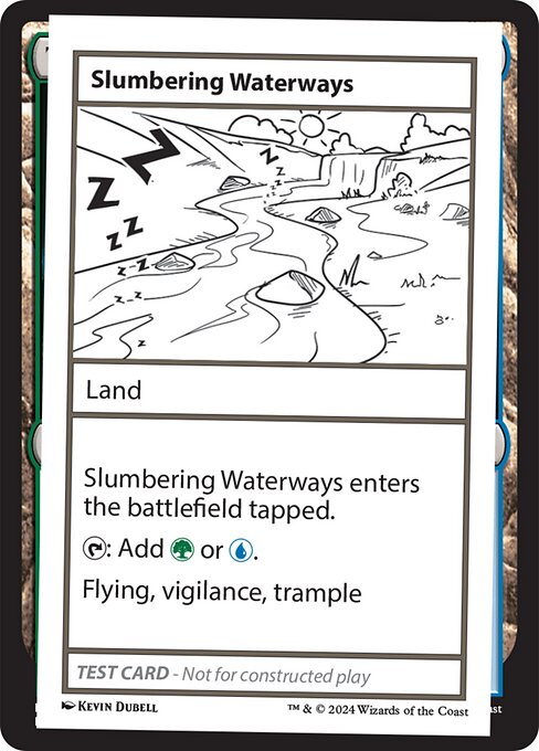 Slumbering Waterways - Mystery Booster 2 (#618) - Illustrated by Kevin Dubell - Magic: The Gathering Card