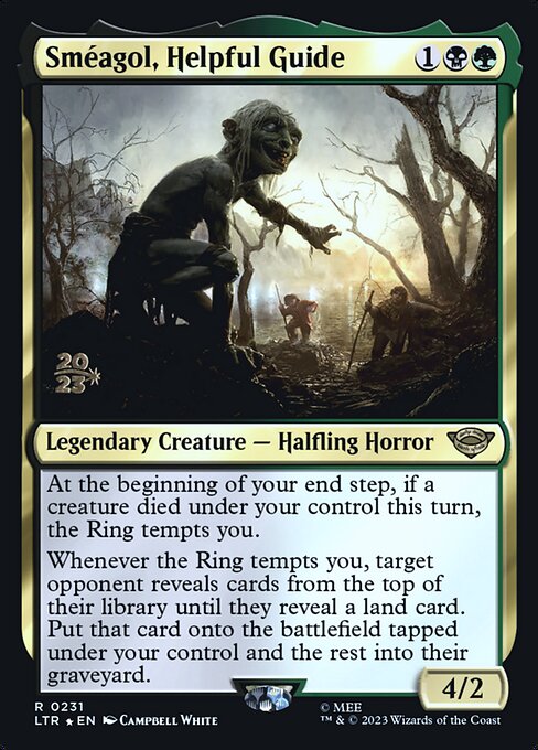 Sméagol, Helpful Guide - Tales of Middle-earth Promos (#231s) - Illustrated by Campbell White - Magic: The Gathering Card