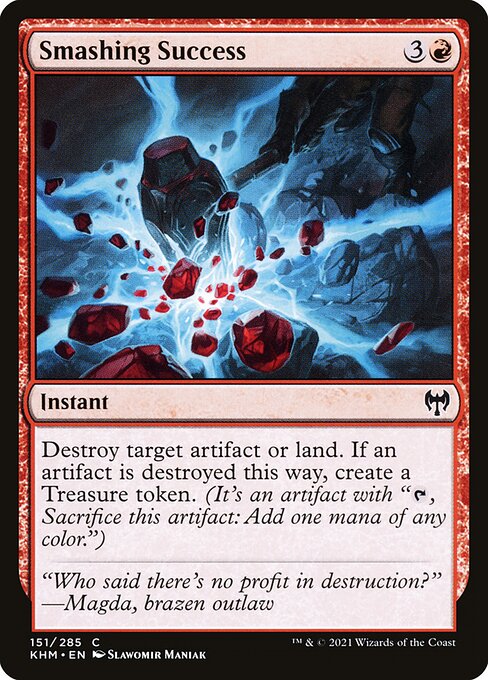 Smashing Success - Kaldheim Magic card