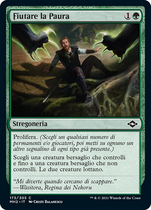 Fiutare la Paura (Smell Fear) - Modern Horizons 2 (#173) - Illustrated by Cristi Balanescu - Magic: The Gathering Card