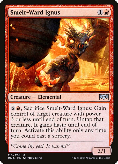 Smelt-Ward Ignus - Ravnica Allegiance Magic card