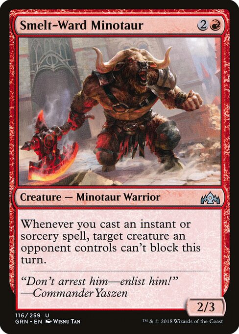 Smelt-Ward Minotaur - Guilds of Ravnica Magic card