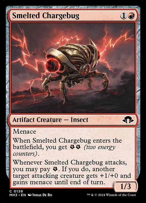 Inseto de Carga Fundido (Smelted Chargebug) - Modern Horizons 3 (#139) - Illustrated by Jonas De Ro - Magic: The Gathering Card