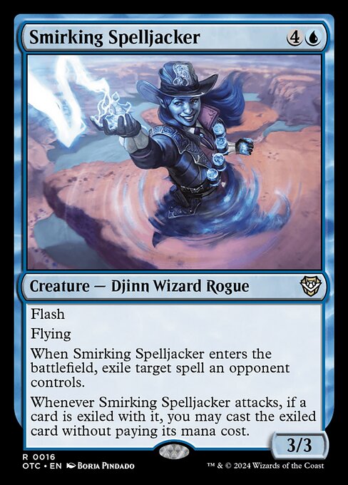 Smirking Spelljacker - Outlaws of Thunder Junction Commander Magic card