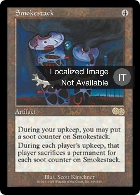 Smokestack - Urza's Saga (#309) - Illustrated by Scott Kirschner - Magic: The Gathering Card