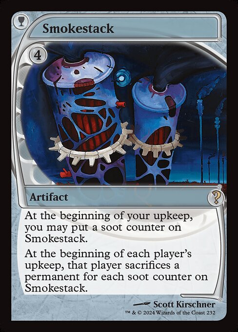 Canna Fumaria (Smokestack) - Urza's Saga (#309) - Illustrated by Scott Kirschner - Magic: The Gathering Card