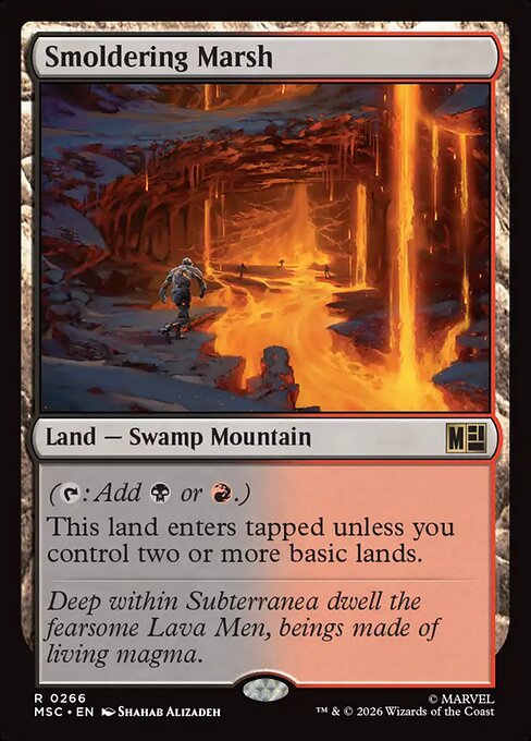 Smoldering Marsh - Marvel Super Heroes Commander Magic card