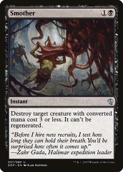 Smother - Duel Decks: Zendikar vs. Eldrazi Magic card
