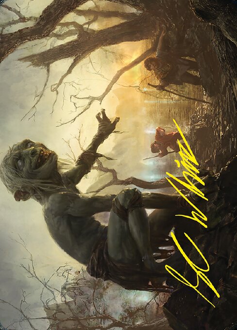 Sméagol, Helpful Guide // Sméagol, Helpful Guide - Tales of Middle-earth Art Series (#24) - Illustrated by Campbell White - Magic: The Gathering Card