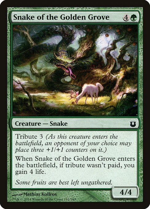 Snake of the Golden Grove - Born of the Gods Magic card