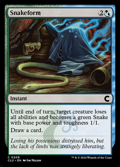 Snakeform - Ravnica: Clue Edition Magic card