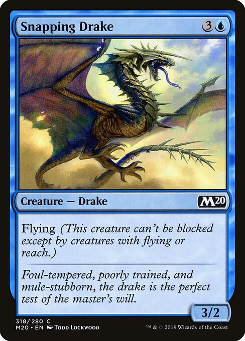 Snapping Drake - Core Set 2020 Magic card