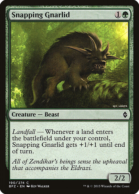 Snapping Gnarlid - Battle for Zendikar Magic card