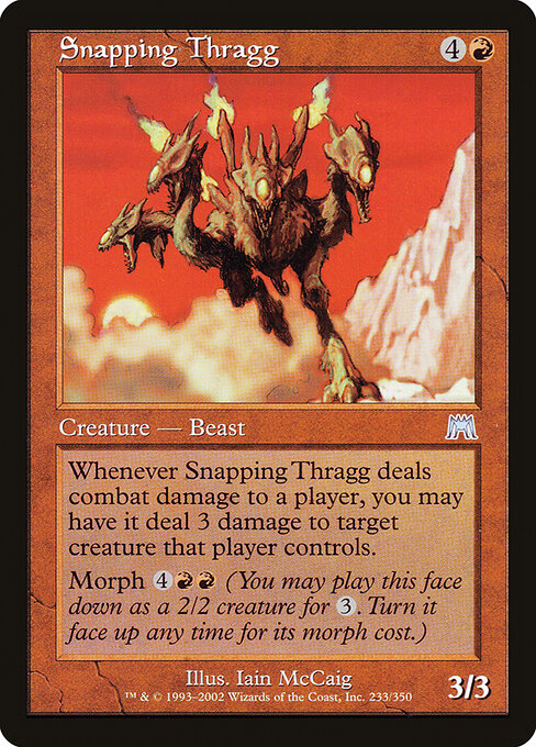 Snapping Thragg - Onslaught Magic card