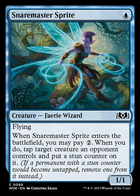 Snaremaster Sprite - Wilds of Eldraine Magic card