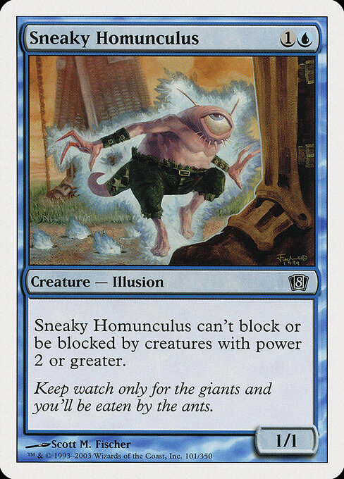 Sneaky Homunculus - Eighth Edition Magic card