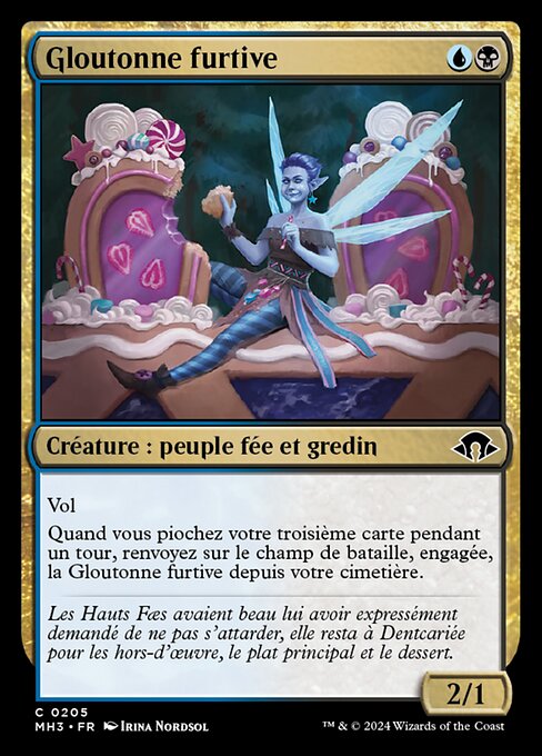 Gloutonne furtive (Sneaky Snacker) - Modern Horizons 3 (#205) - Illustrated by Irina Nordsol - Magic: The Gathering Card
