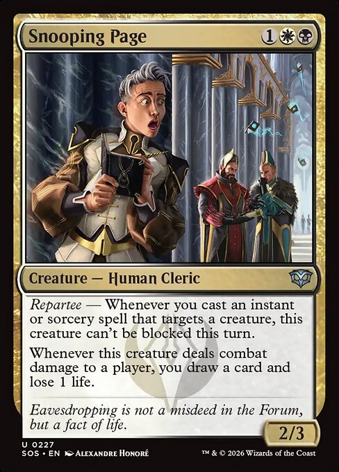 Snooping Page - Secrets of Strixhaven Magic card
