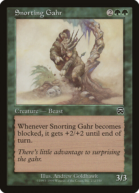 Snorting Gahr - Mercadian Masques Magic card