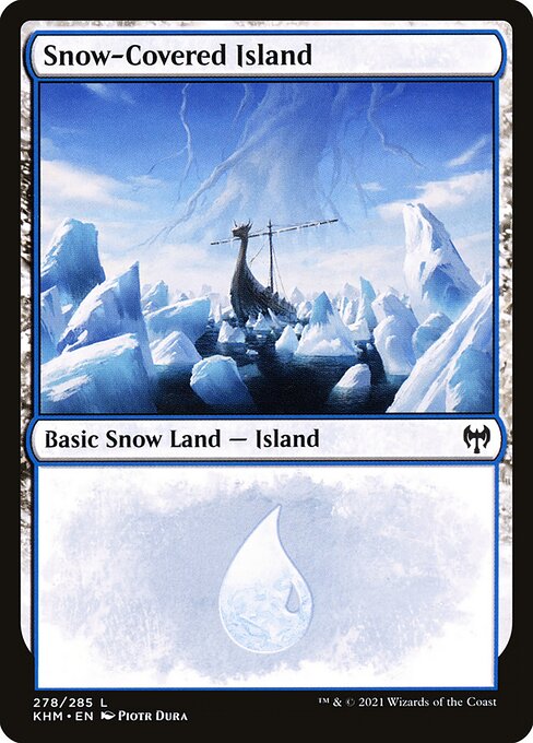 Snow-Covered Island - Kaldheim Magic card