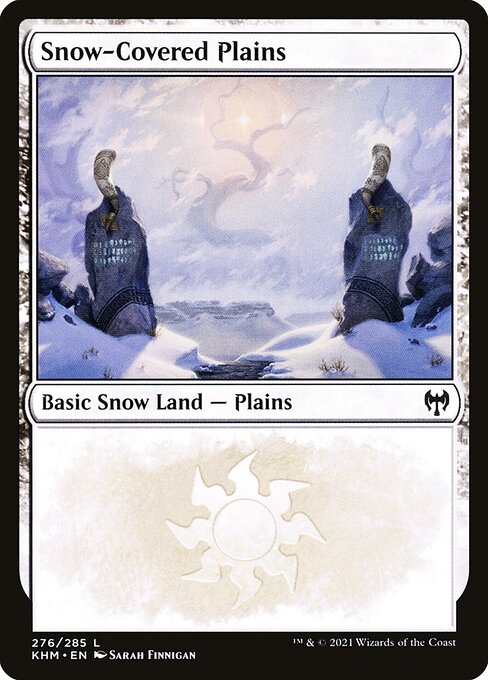 Snow-Covered Plains - Kaldheim Magic card
