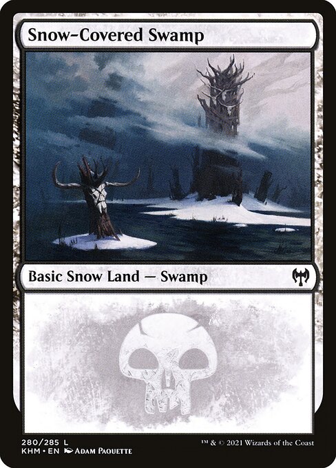 Snow-Covered Swamp - Kaldheim Magic card