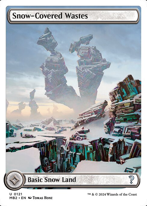 冠雪の荒地 (Snow-Covered Wastes) - Modern Horizons 3 (#439) - Illustrated by Mark Poole - Magic: The Gathering Card