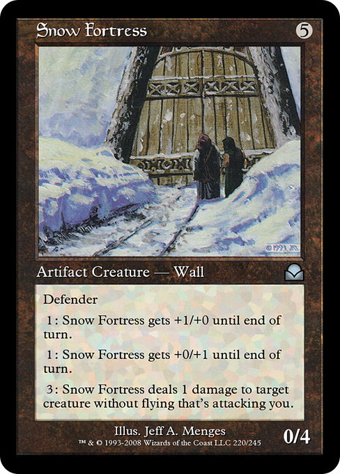 Snow Fortress - Masters Edition II Magic card