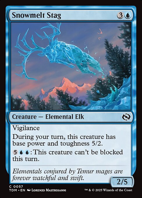Snowmelt Stag - Tarkir: Dragonstorm Magic card