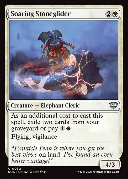 Soaring Stoneglider - Secrets of Strixhaven Magic card