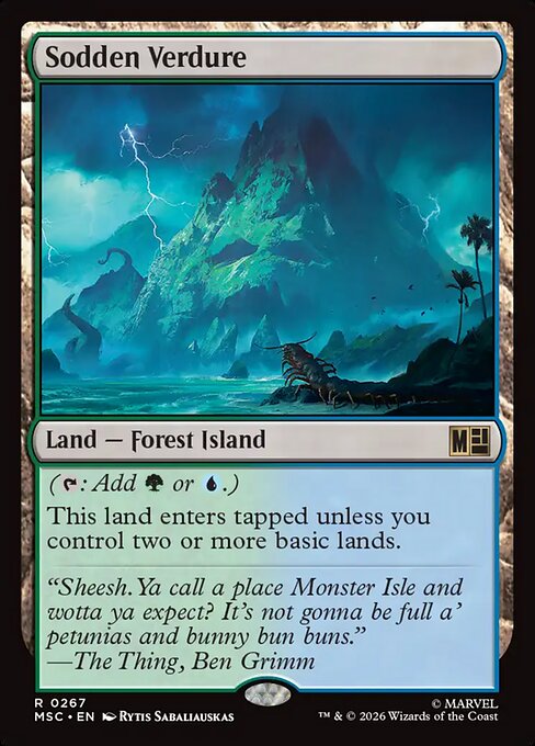 Sodden Verdure - Marvel Super Heroes Commander Magic card